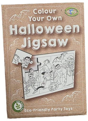 Halloween Jigsaw Puzzle - Colour Your Own Puzzle for Creative Fun